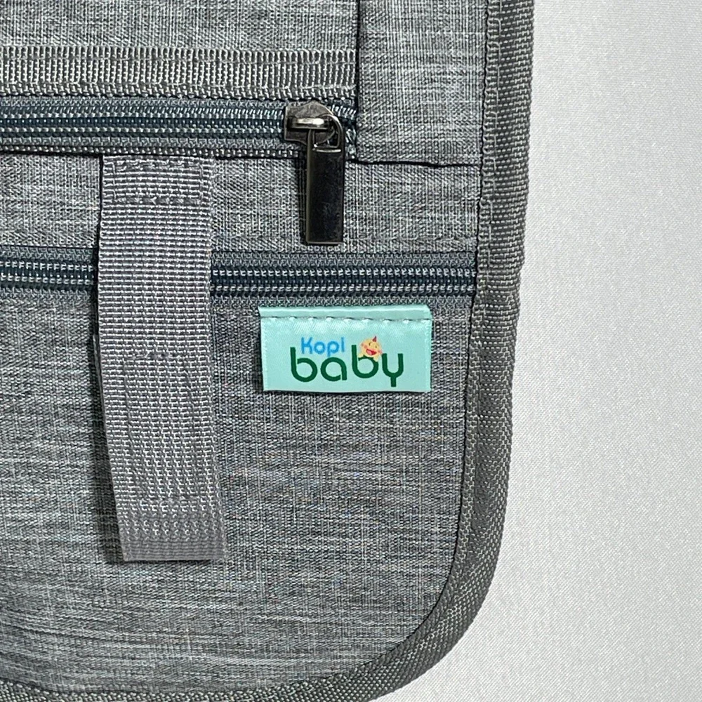 Kopi Baby Portable Diaper Changing Pad Gray Padded Foldable Travel Mat